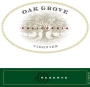Oak Grove Reserve Viognier 2011  Front Label