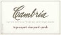 Cambria Tepusquet Vineyard Syrah 2000 Front Label