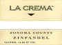 La Crema Sonoma Zinfandel 1998 Front Label