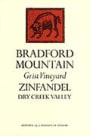 Bradford Mountain Zinfandel 1999 Front Label