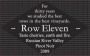 Row Eleven Russian River Pinot Noir 2009 Front Label
