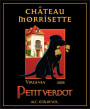 Chateau Morrisette Petit Verdot 2008 Front Label