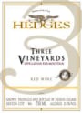 Hedges Family Estate Three Vineyards Red 2000 Front Label