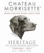 Chateau Morrisette Heritage 2011 Front Label