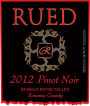 Rued Winery Pinot Noir 2012 Front Label