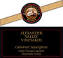 Alexander Valley Vineyards School Reserve Cabernet Sauvignon 2013 Front Label