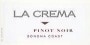 La Crema Sonoma Coast Pinot Noir 2001 Front Label