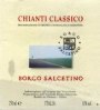 Borgo Salcetino Chianti Classico 1998 Front Label