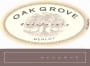 Oak Grove Family Reserve Merlot 2008  Front Label
