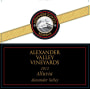 Alexander Valley Vineyards Alexander School Reserve Alluvia 2012 Front Label