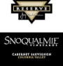 Snoqualmie Reserve Cabernet Sauvignon 2000 Front Label