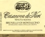 Casanova di Neri Brunello di Montalcino Tenuta Nuova 1998 Front Label