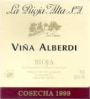 La Rioja Alta Vina Alberdi Reserva Tinto 1998 Front Label