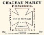 Chateau Marzy Pomerol 2000 Front Label