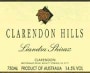Clarendon Hills Liandra Syrah 2001 Front Label