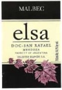 Elsa Bianchi Malbec 2001 Front Label