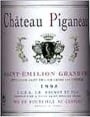 Chateau Piganeau St. Emilion Grand Cru 2000 Front Label