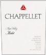 Chappellet Merlot Estate Bottled 2000 Front Label
