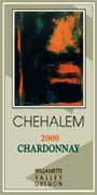 Chehalem Chardonnay 2000 Front Label