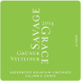 Savage Grace Wines Underwood Mountain Vineyards Gruner Veltliner 2014 Front Label