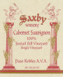 Saxby Winery and Vineyard  Foxtail Hill Cabernet Sauvignon 2007 Front Label