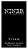 Niner Bootjack Ranch Syrah 2013 Front Label