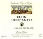 Klein Constantia Sauvignon Blanc 2000 Front Label