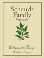 Schmidt Family Vineyards Cabernet Franc 2011 Front Label