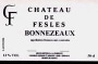 Chateau de Fesles F de Fesles (half-bottle) 1998 Front Label