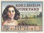 Adelsheim Willamette Valley Pinot Noir 2001 Front Label