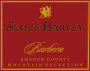 Scott Harvey Mountain Selection Barbera 2012 Front Label