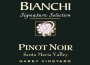 Bianchi Vineyards Garey Vineyards Signature Selection Pinot Noir 2010 Front Label