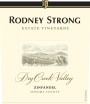 Rodney Strong Dry Creek Valley Zinfandel 2015 Front Label