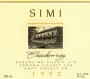 Simi Sonoma County Chardonnay 1997 Front Label