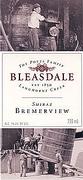 Bleasdale Langhorne Creek Shiraz 2000 Front Label