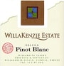 WillaKenzie Estate Pinot Blanc 2001 Front Label