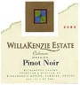 WillaKenzie Estate Coleman Pinot Noir 1999 Front Label