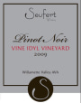 Seufert Winery Vine Idyl Vineyard Pinot Noir 2009 Front Label