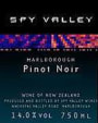 Spy Valley Pinot Noir 2001 Front Label