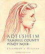 Adelsheim Elizabeth's Reserve Pinot Noir 2000 Front Label