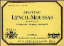 Chateau Lynch-Moussas  2000 Front Label