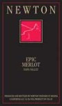 Newton Epic Merlot 2000 Front Label