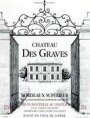 Chateau des Graves Bordeaux Superieur 1998 Front Label