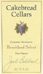 Cakebread Benchlands Cabernet Sauvignon Reserve 1999 Front Label
