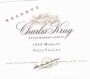 Charles Krug Reserve Merlot 1999 Front Label