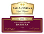 Gallo of Sonoma Barelli Creek Vineyard Barbera 2000 Front Label