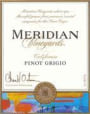 Meridian Pinot Grigio 2001 Front Label