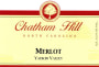 Chatham Hill Merlot 2011 Front Label