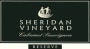 Sheridan Vineyard Reserve Cabernet Sauvignon 2007 Front Label