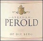 Perold Shiraz 1996 Front Label